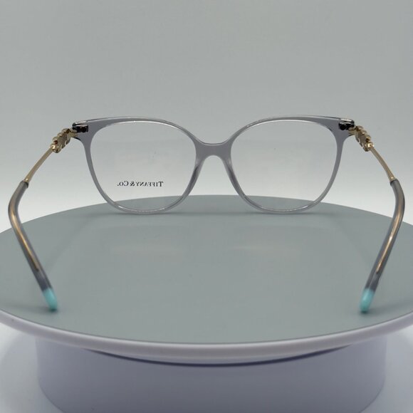 New Tiffany & CO Eyeglasses TF 2220B 8270 Crystal Grey Gold Frames 54mm READ - Picture 6 of 9